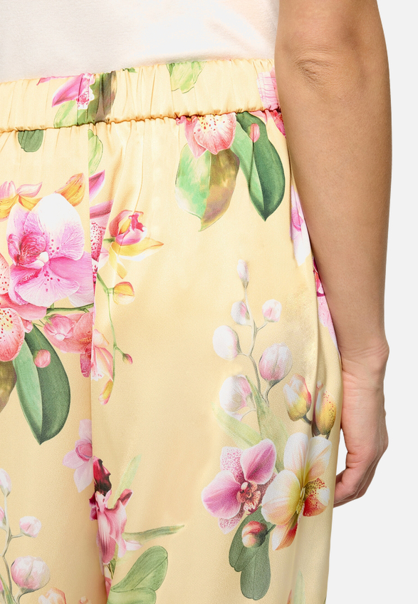 Marlene-Hose mit Blumenprint / Detailbild