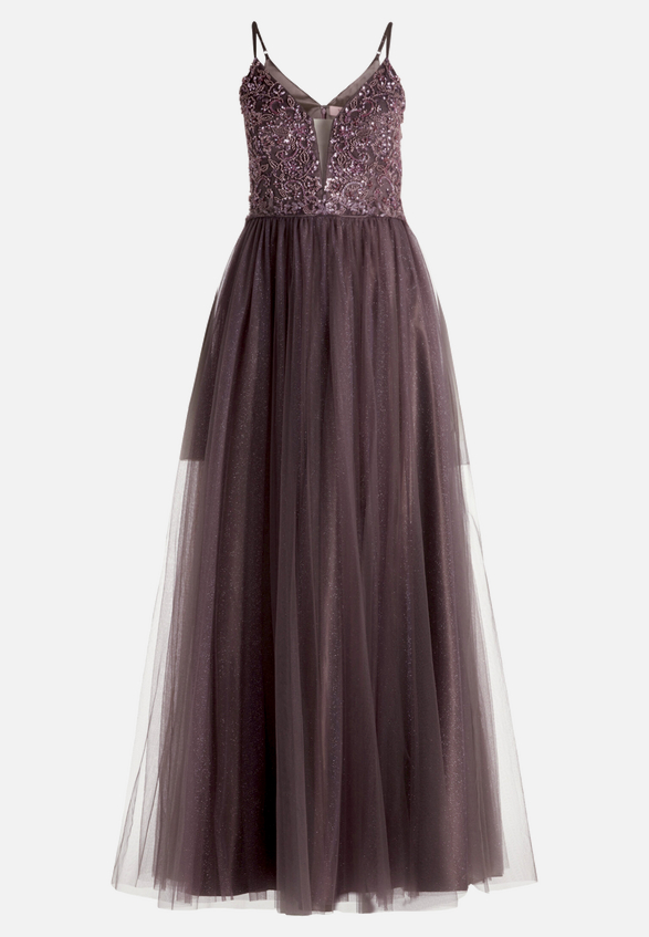 Abendkleid mit Stickerei / Vorderseite