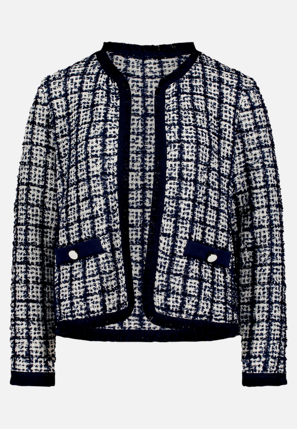 Strick-Cardigan mit Fransen / Vorderseite