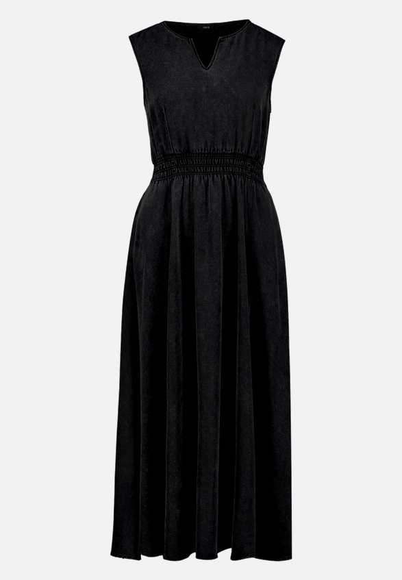 Midikleid mit elastischem Bund / Vorderseite