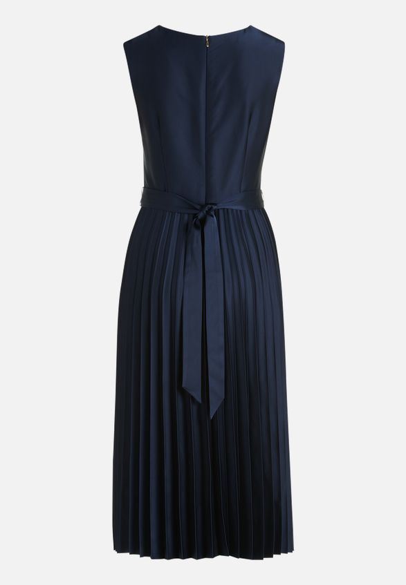 Chiffonkleid mit Plissee / Rückseite