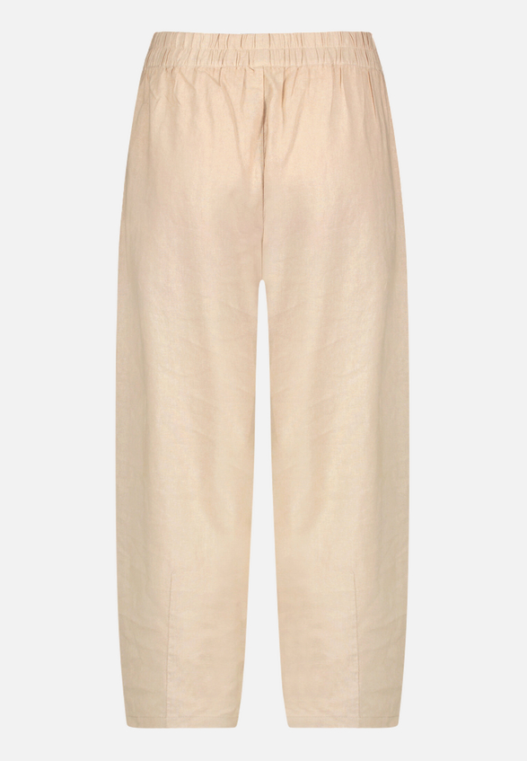 Leinenhose mit Gummizug / Rückseite