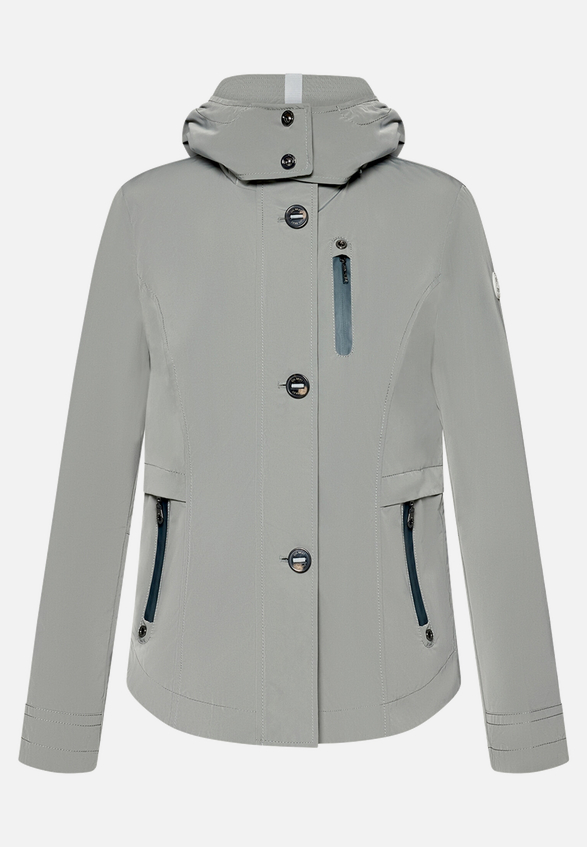 Sommerjacke mit abnehmbarer Kapuze / Vorderseite