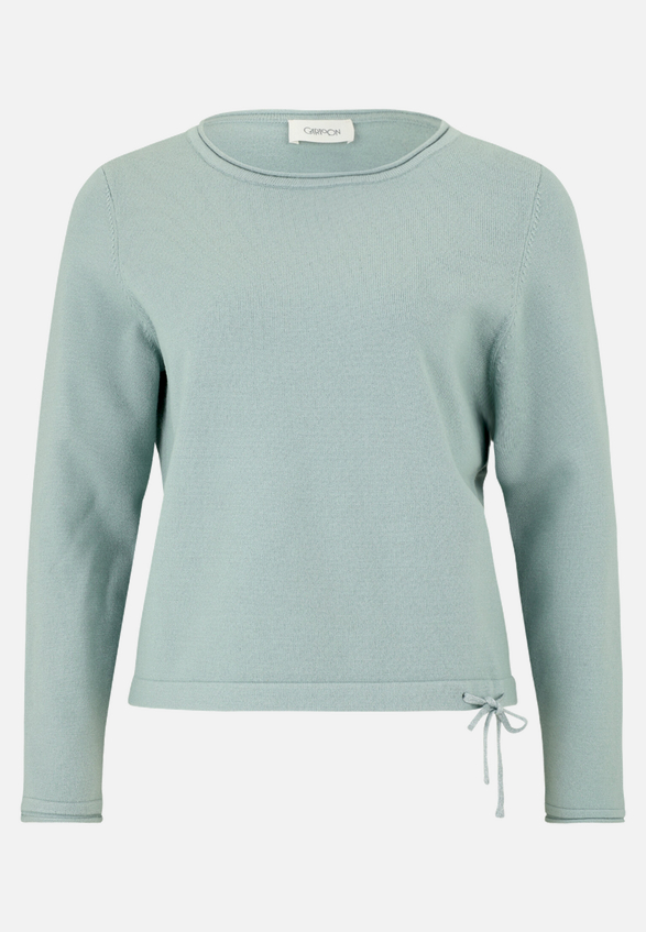 Strickpullover mit Rundhalsausschnitt / Vorderseite