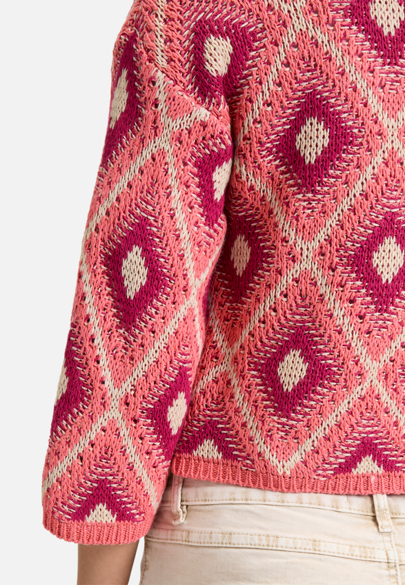 Casual-Strickjacke mit 3/4 Arm / Detailbild