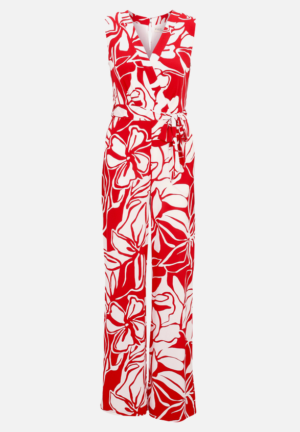 Jumpsuit mit Bindegürtel / Vorderseite