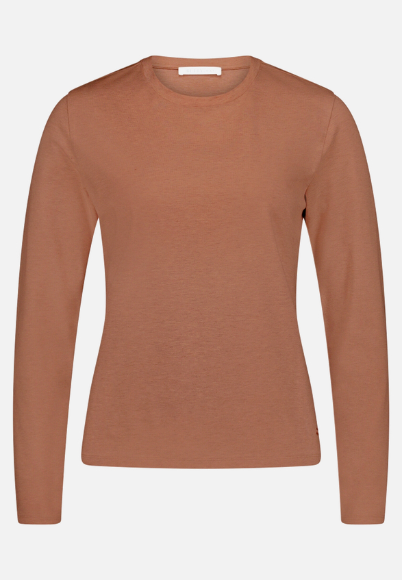 Casual-Shirt mit Rundhalsausschnitt / Vorderseite