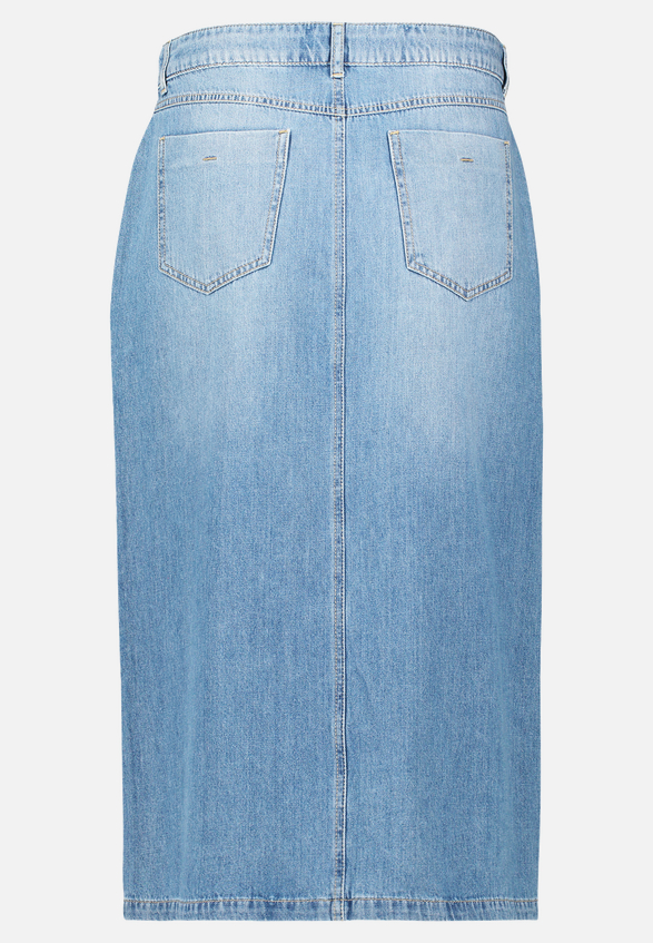 Jeansrock mit Waschung / Rückseite