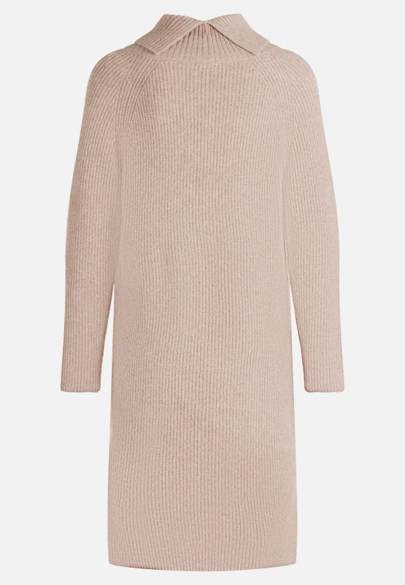 Strickkleid mit Turtle Neck / Rückseite