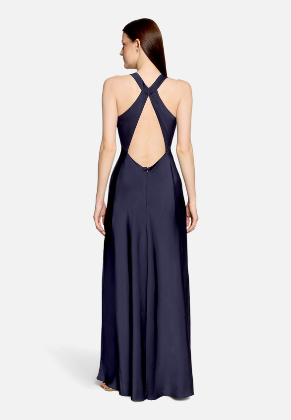 Abendkleid mit Cut-Outs / Modellfoto Rückseite