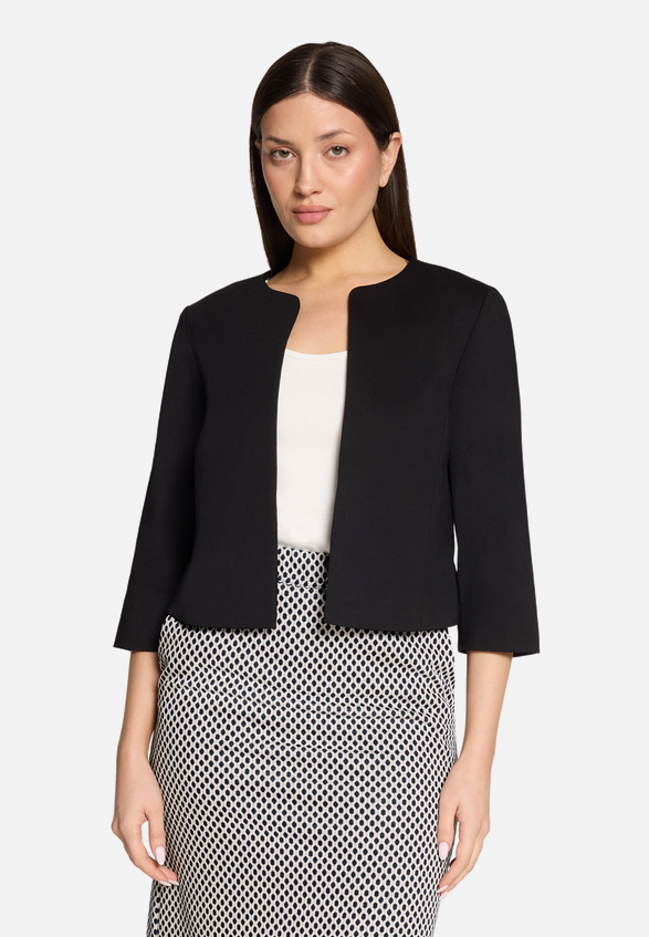 Blazer-Jacke mit 3/4 Arm / Modellfoto Vorderseite