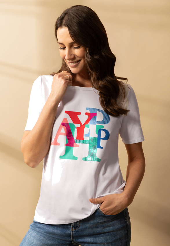 Basic Shirt mit Aufdruck / Imagebild
