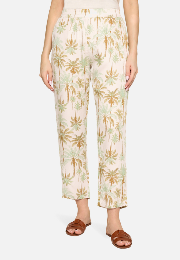 Casual-Hose mit Gummizug / Modellfoto Vorderseite
