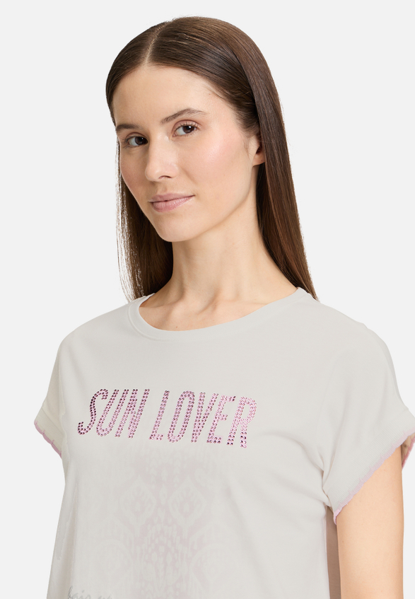 Printshirt mit Rundhalsausschnitt / Detailbild
