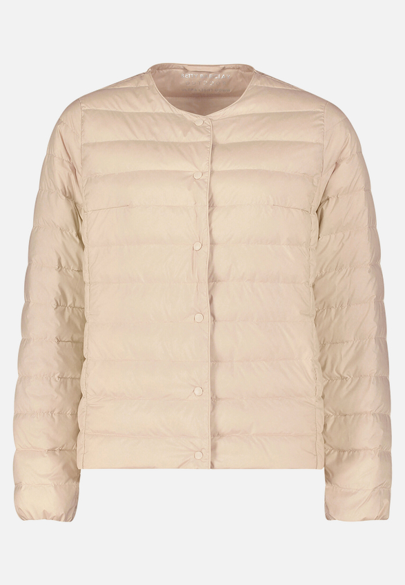 Daunen-Steppjacke mit Rundhalsausschnitt / Vorderseite