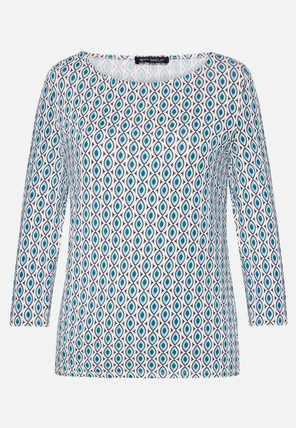 Shirt  3/4 Arm mit grafischem Muster / Vorderseite