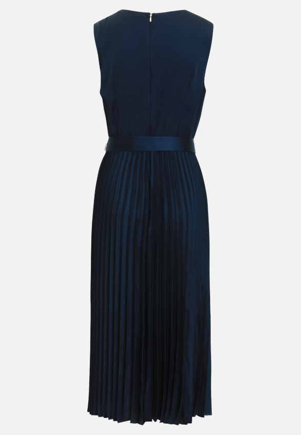 Chiffonkleid mit Plissee / Rückseite