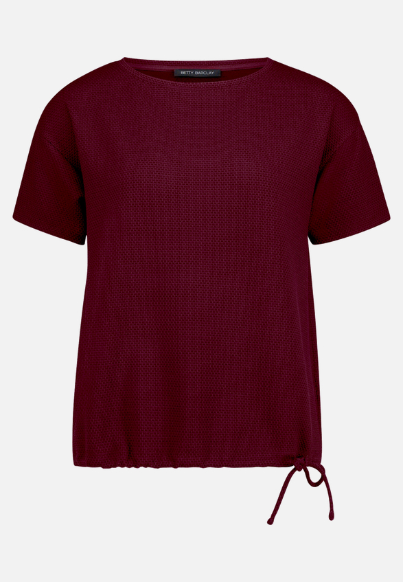 T-Shirt  strukturiert mit Bindedetail  / Vorderseite