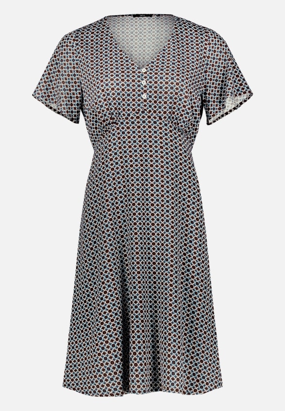 Blusenkleid Mini mit grafischem Muster  / Vorderseite