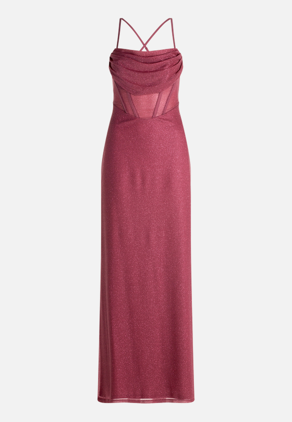 Abendkleid im Glitzer-Look / Vorderseite