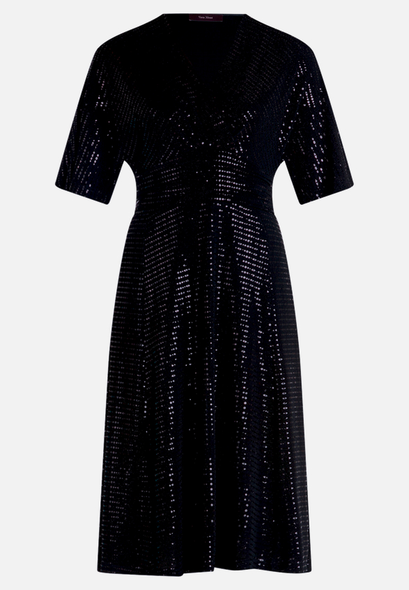 Cocktailkleid im Glitzer-Look / Vorderseite