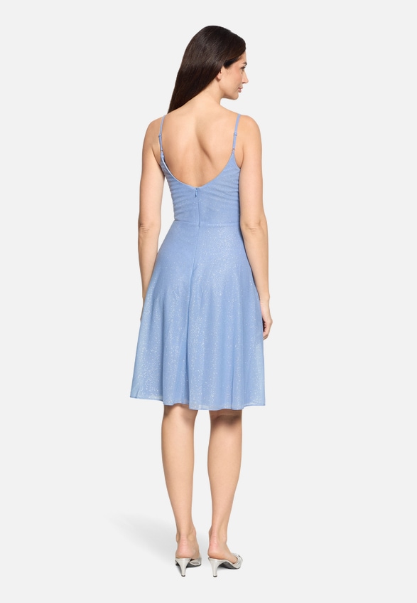 Cocktailkleid knöchellang / Modellfoto Rückseite