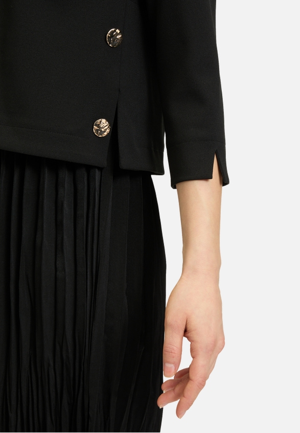 Jerseykleid mit Plissee / Detailbild