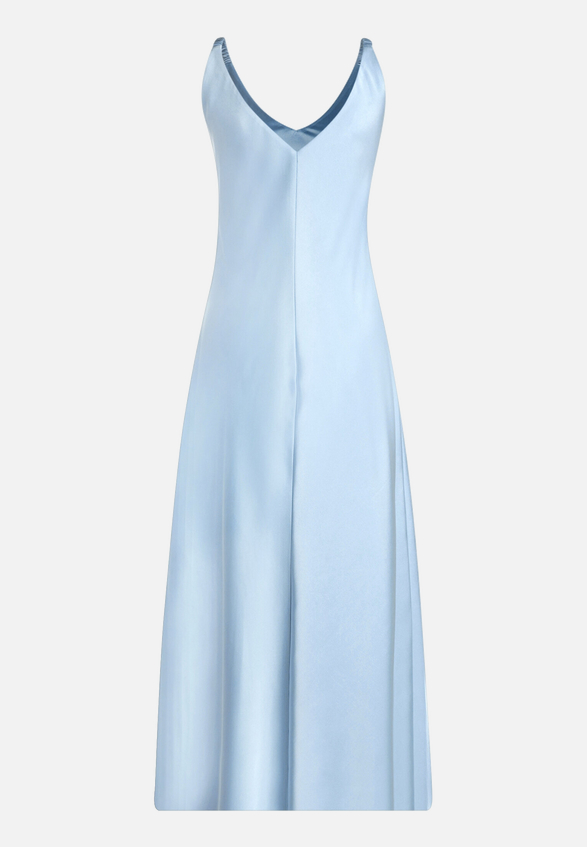 Abendkleid mit breiten Trägern / Rückseite
