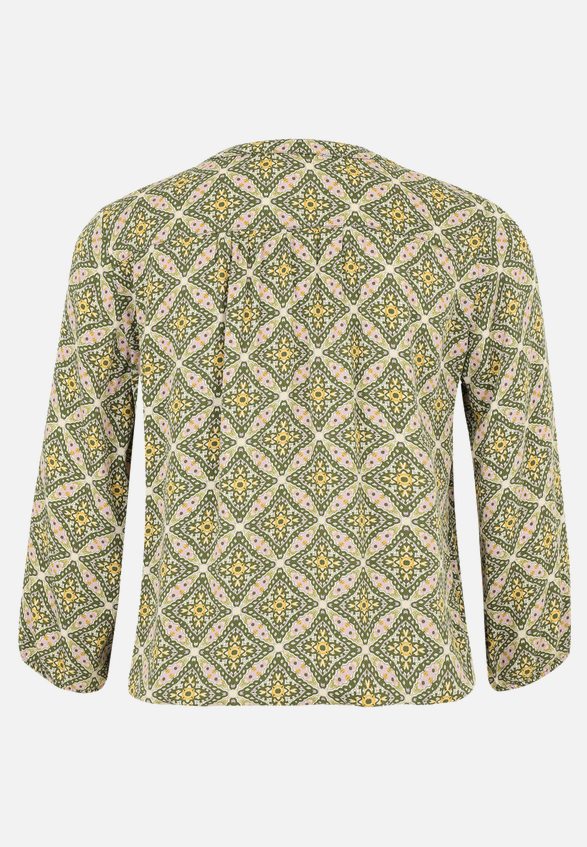 Casual-Bluse mit Muster / Rückseite