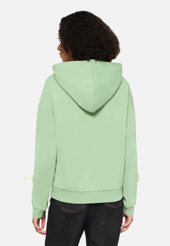 Hoodie mit Kapuze / Modellfoto Rückseite