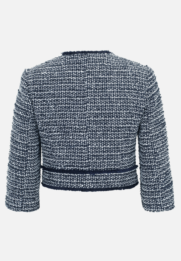 Bolero-Jacke mit aufgesetzten Taschen / Rückseite