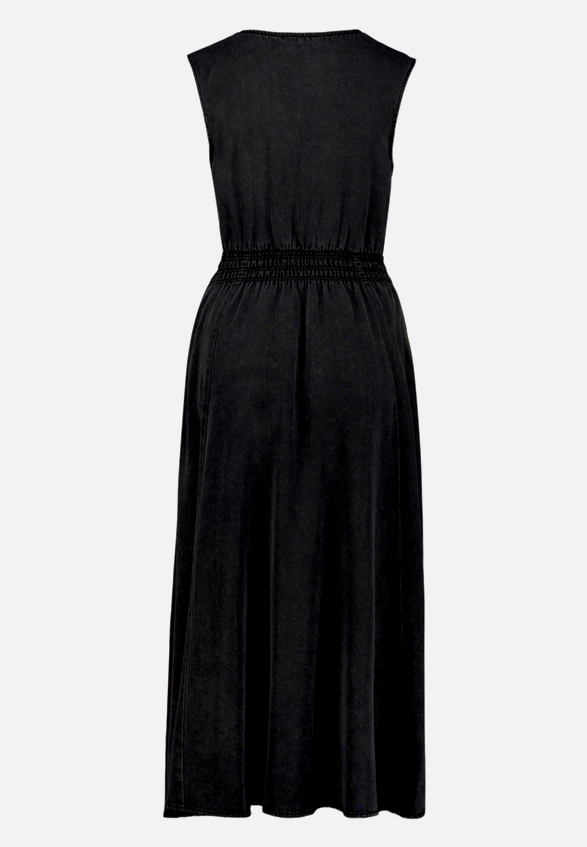 Midikleid mit elastischem Bund / Rückseite