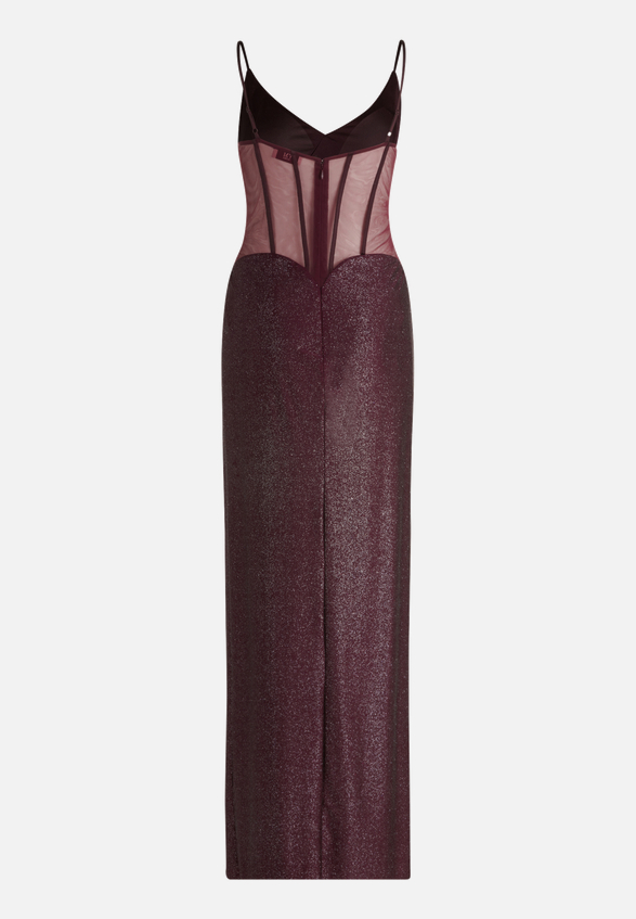 Abendkleid mit Seitenschlitzen / Rückseite
