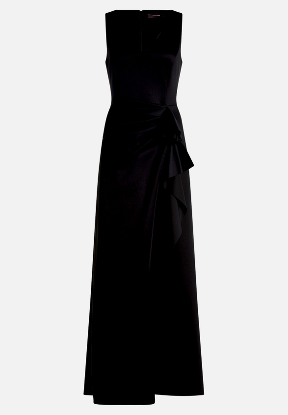 Abendkleid mit Volant / Vorderseite