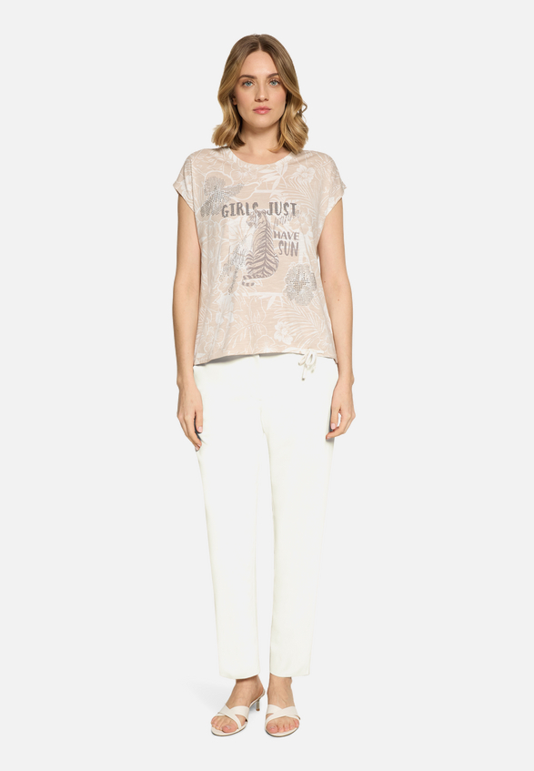 Casual-Shirt mit Tunnelzug / Modellfoto Vorderseite (Outfit)