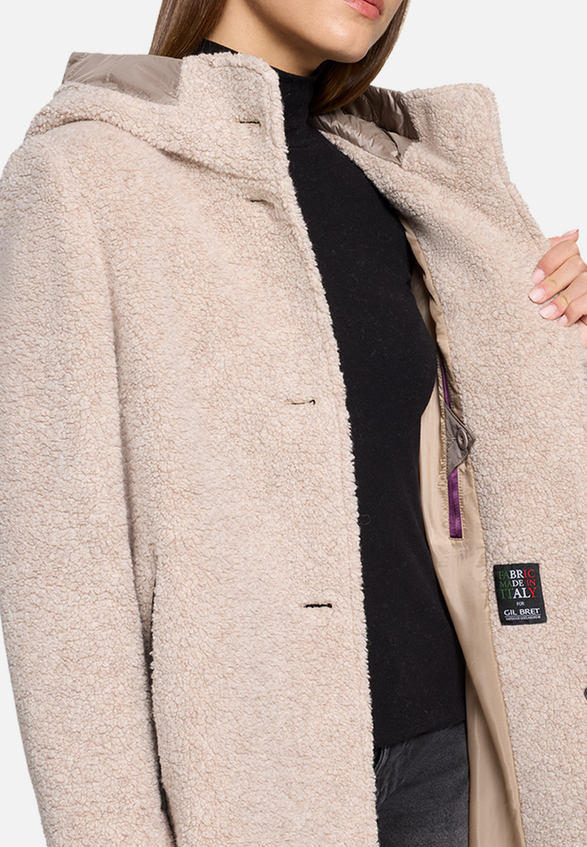 Wolljacke mit Kapuze / Detailbild