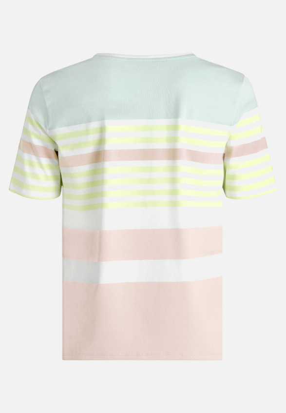 Basic Shirt mit Ringel / Rückseite