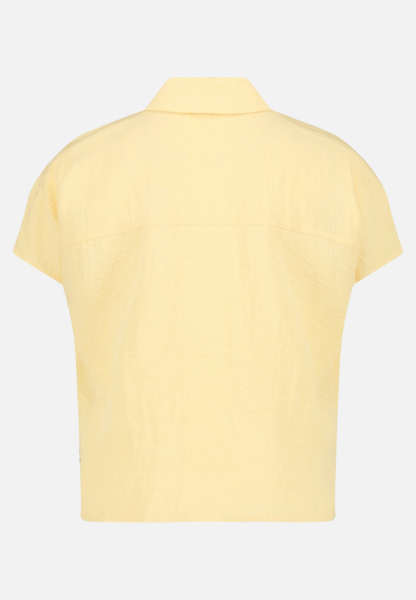 Oversize-Bluse mit aufgesetzter Brusttasche / Rückseite