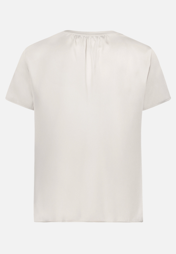 Satin-Bluse kurzarm / Rückseite