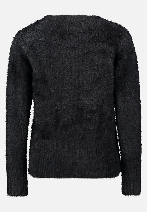 Strickpullover mit V-Ausschnitt / Rückseite