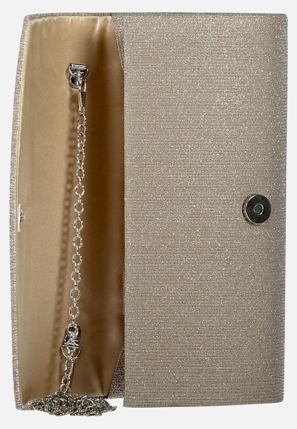Clutch-Tasche mit Raffung / Detailbild