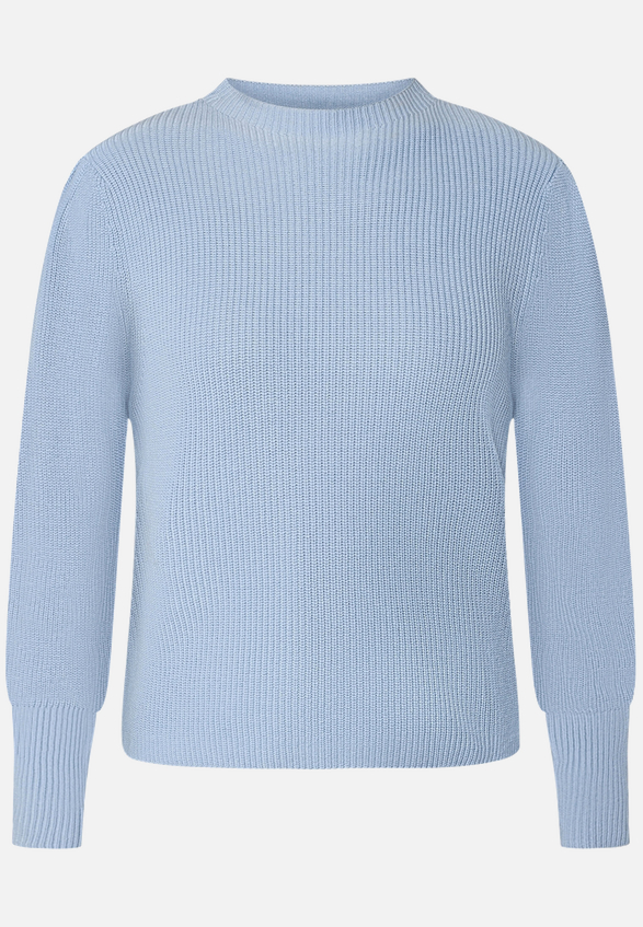 Strickpullover mit Ballonärmeln / Vorderseite