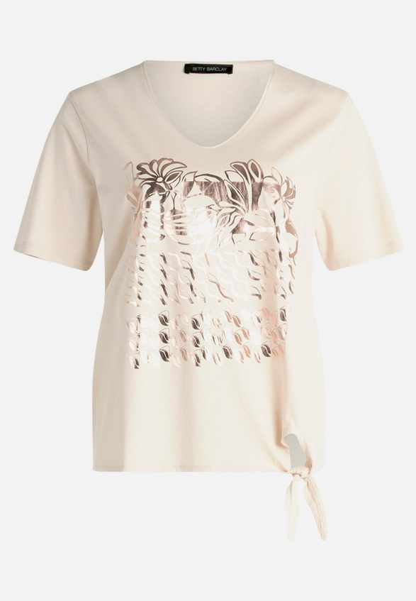 Basic Shirt mit Schleifenknoten / Vorderseite
