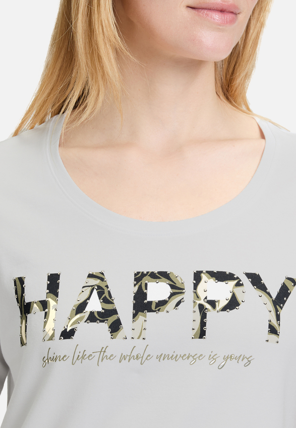 Basic Shirt mit Placement / Detailbild