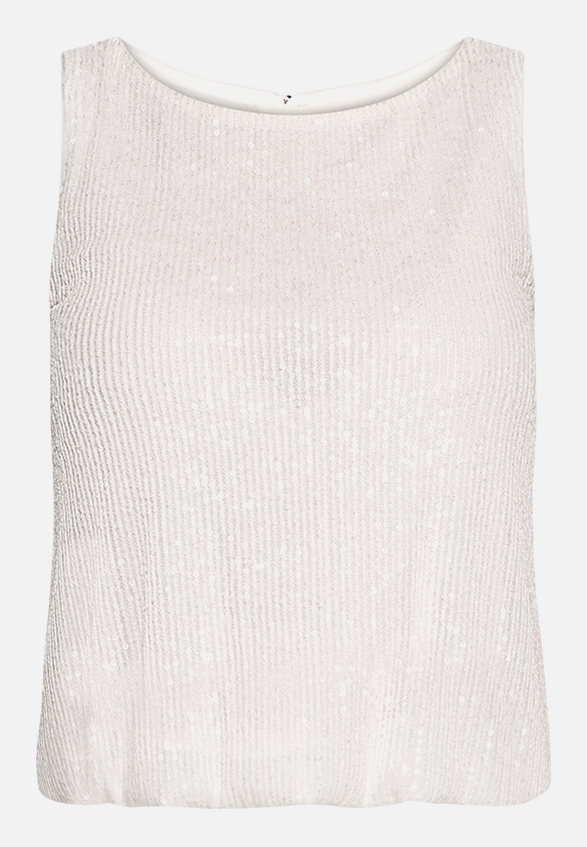 Pailletten-Top im Glitzer-Look / Vorderseite