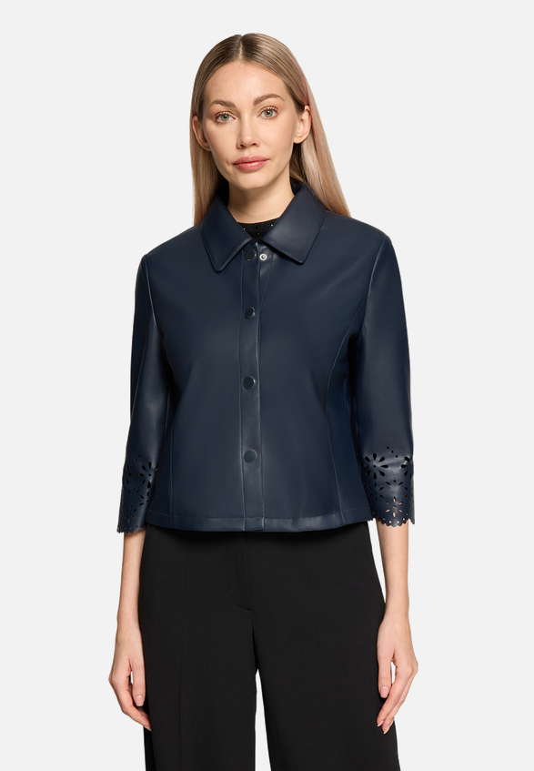 Blazer-Jacke mit Reißverschluss / Modellfoto Vorderseite