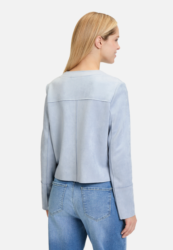 Casual-Jacke mit Taschen / Modellfoto Rückseite