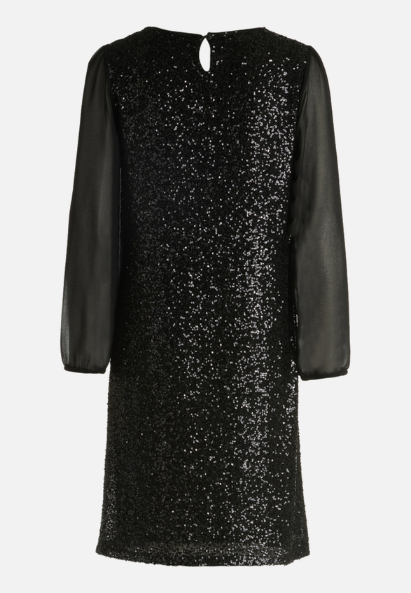 Partykleid mit Pailletten / Rückseite