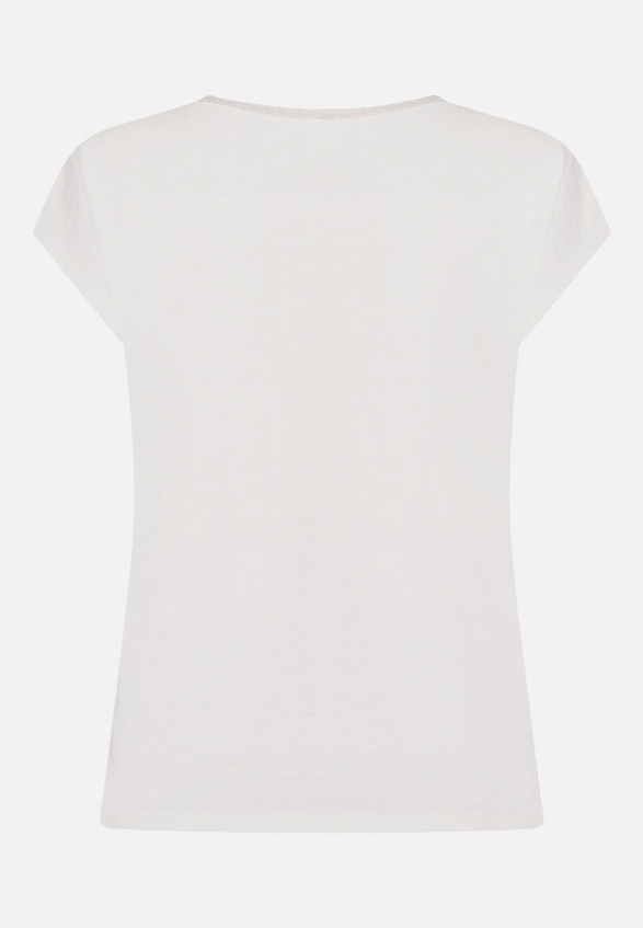 Rundhals-Shirt mit Placement / Rückseite