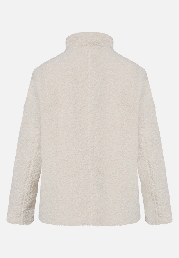 Plüschjacke mit Stehkragen / Rückseite